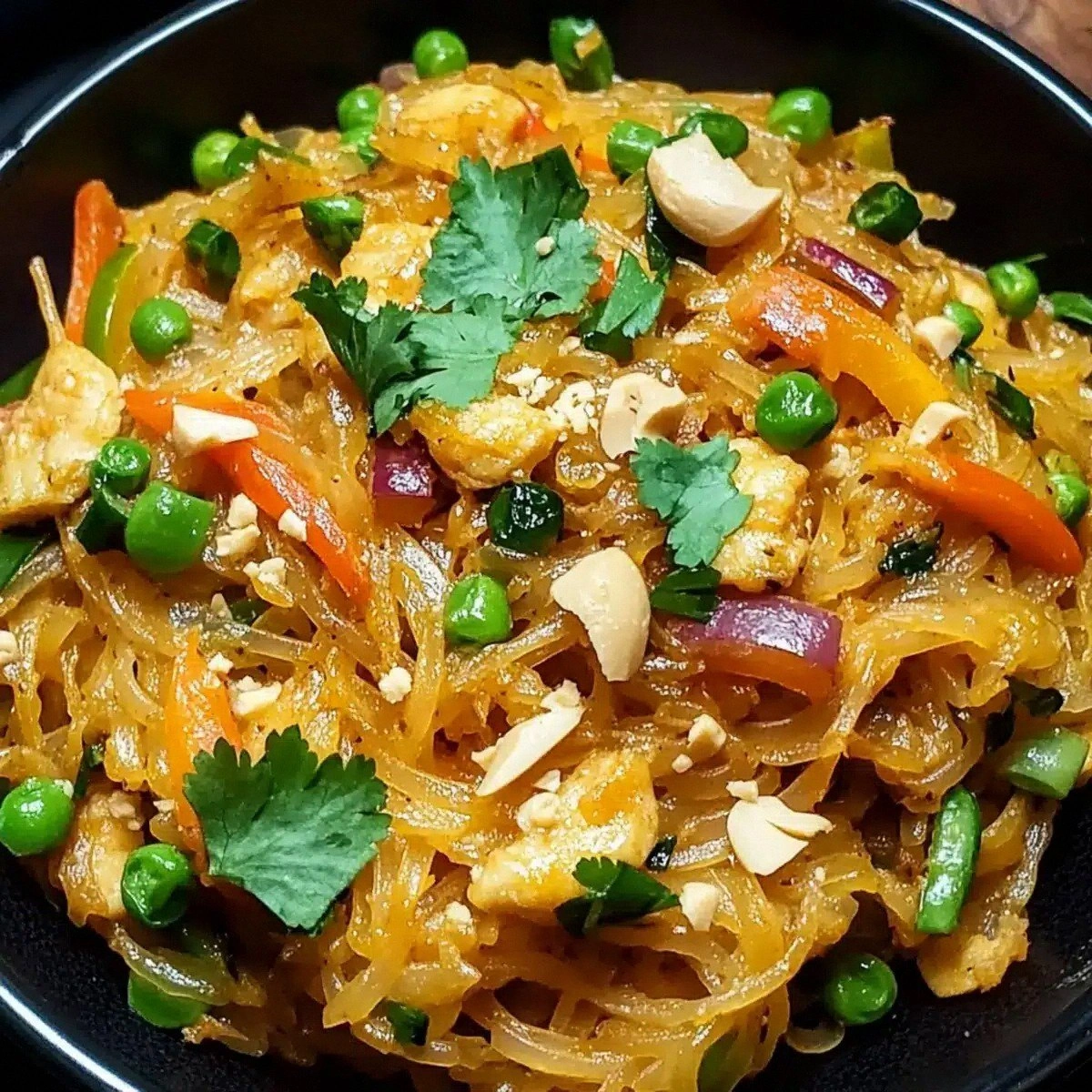 Spaghetti Squash Pad Thai: A Flavorful Low-Carb Delight