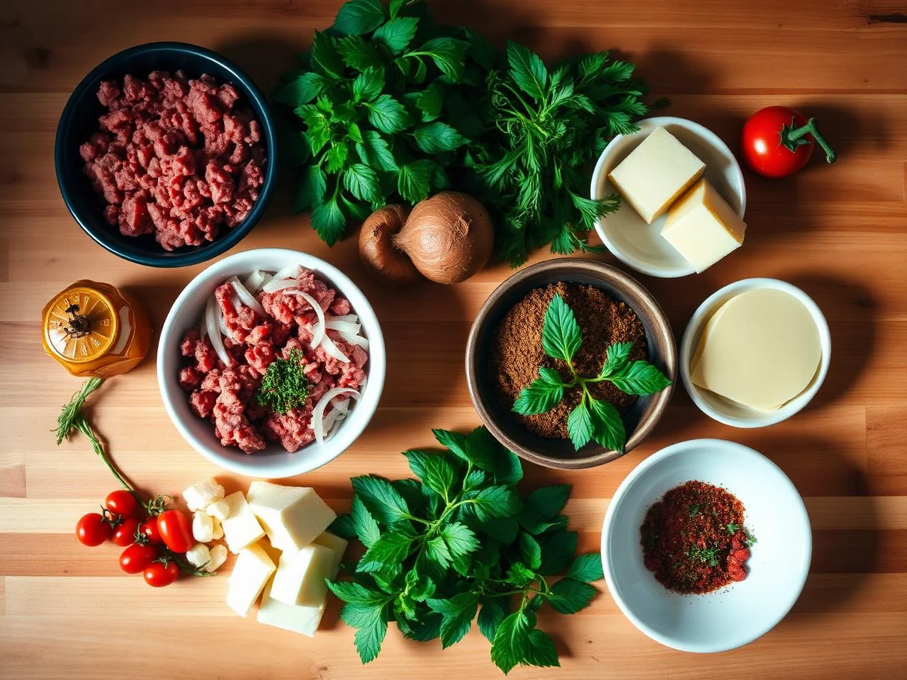 Ingredients for Spanish Albondigas