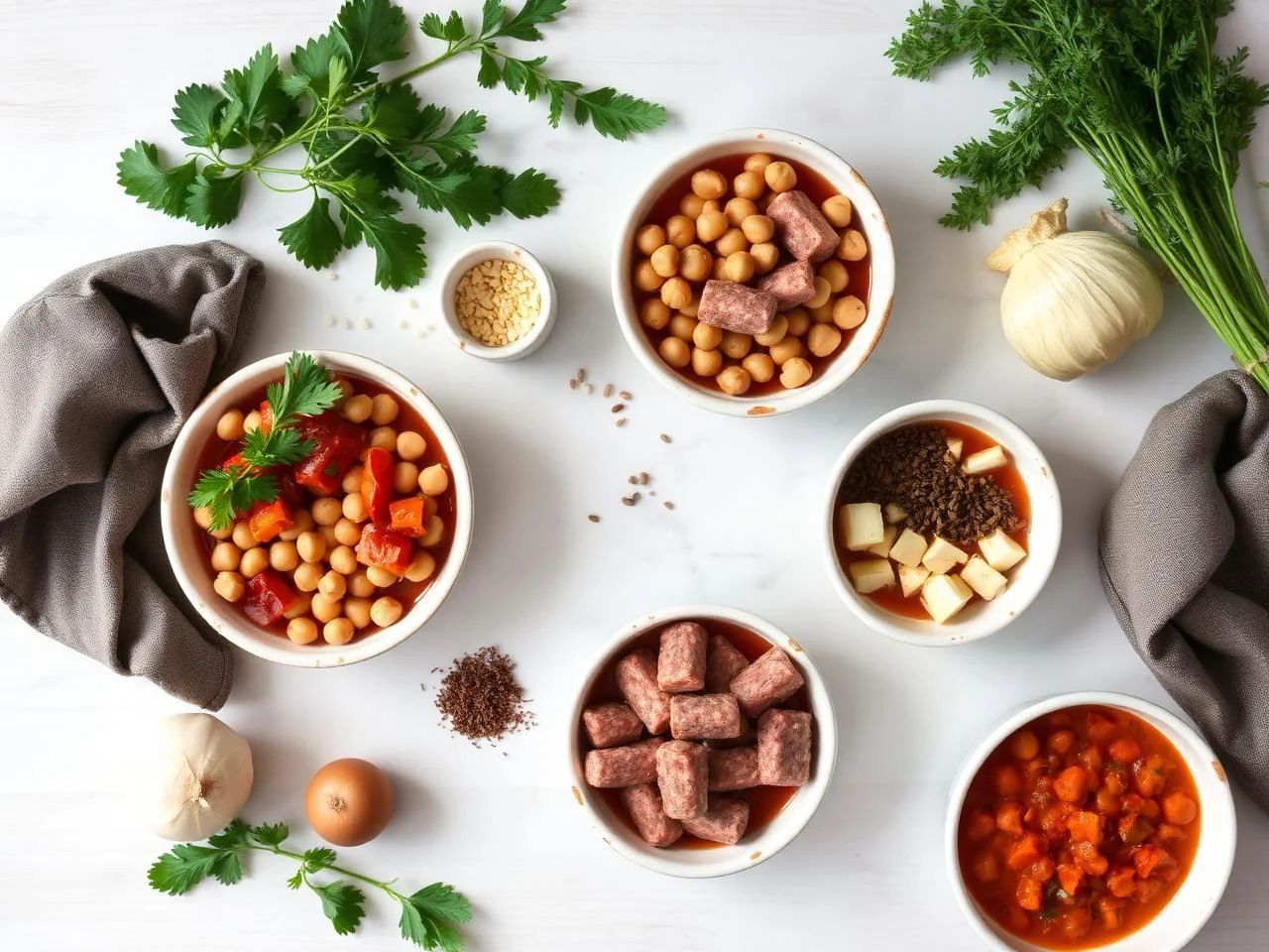 Ingredients for Spanish Chorizo And Chickpea Stew