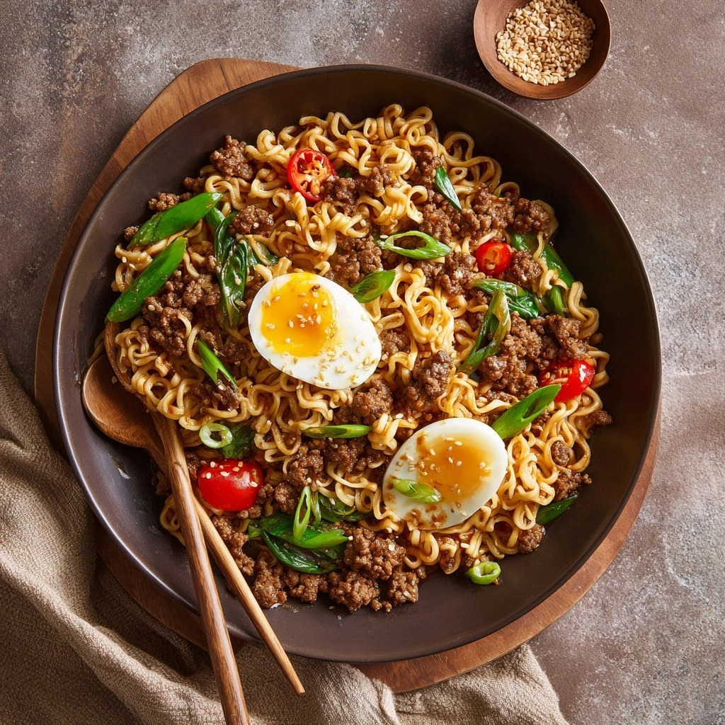 Spicy Beef Ramen Stir-Up : Ins