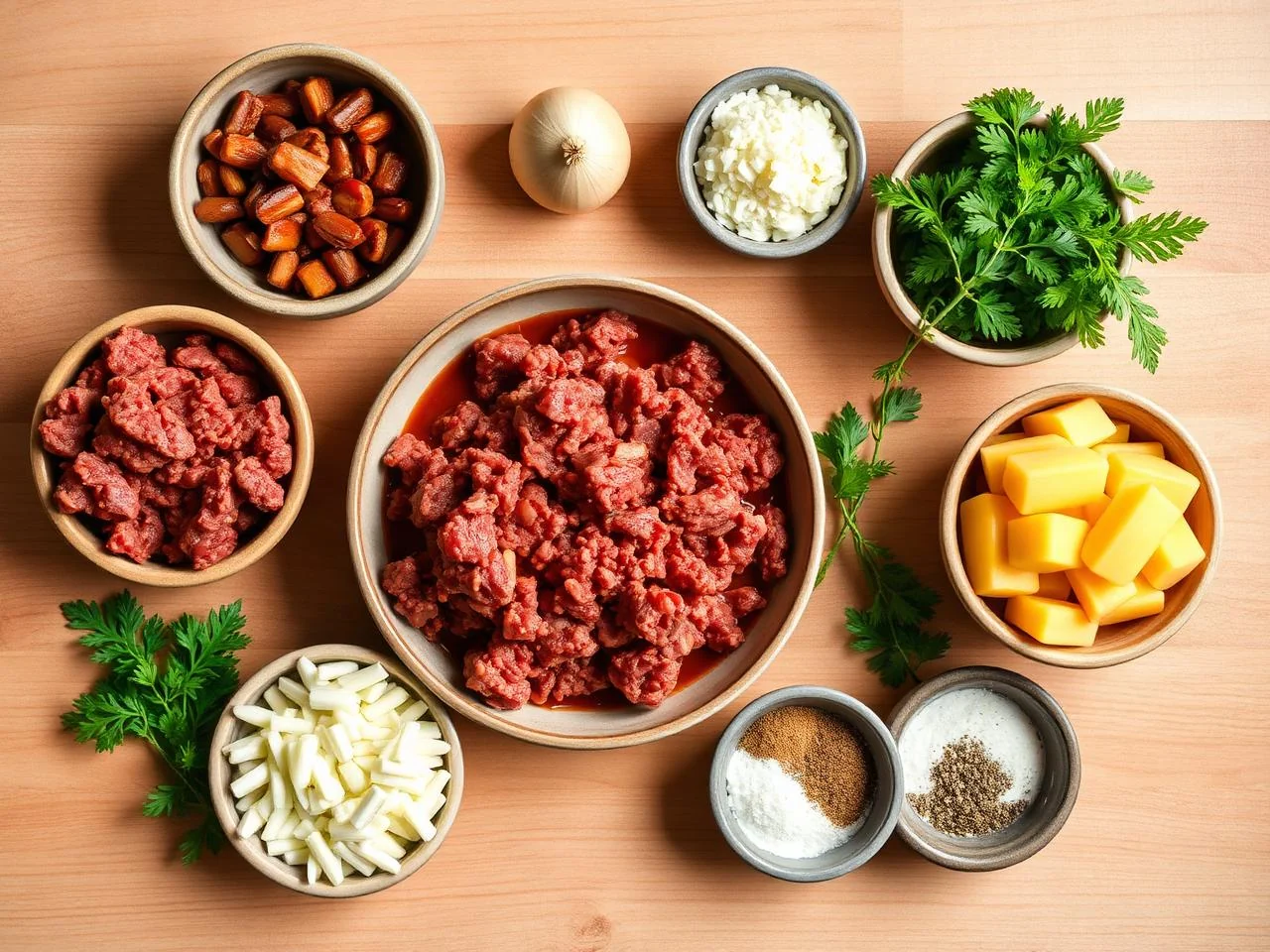 Ingredients for Spicy Beef Stew