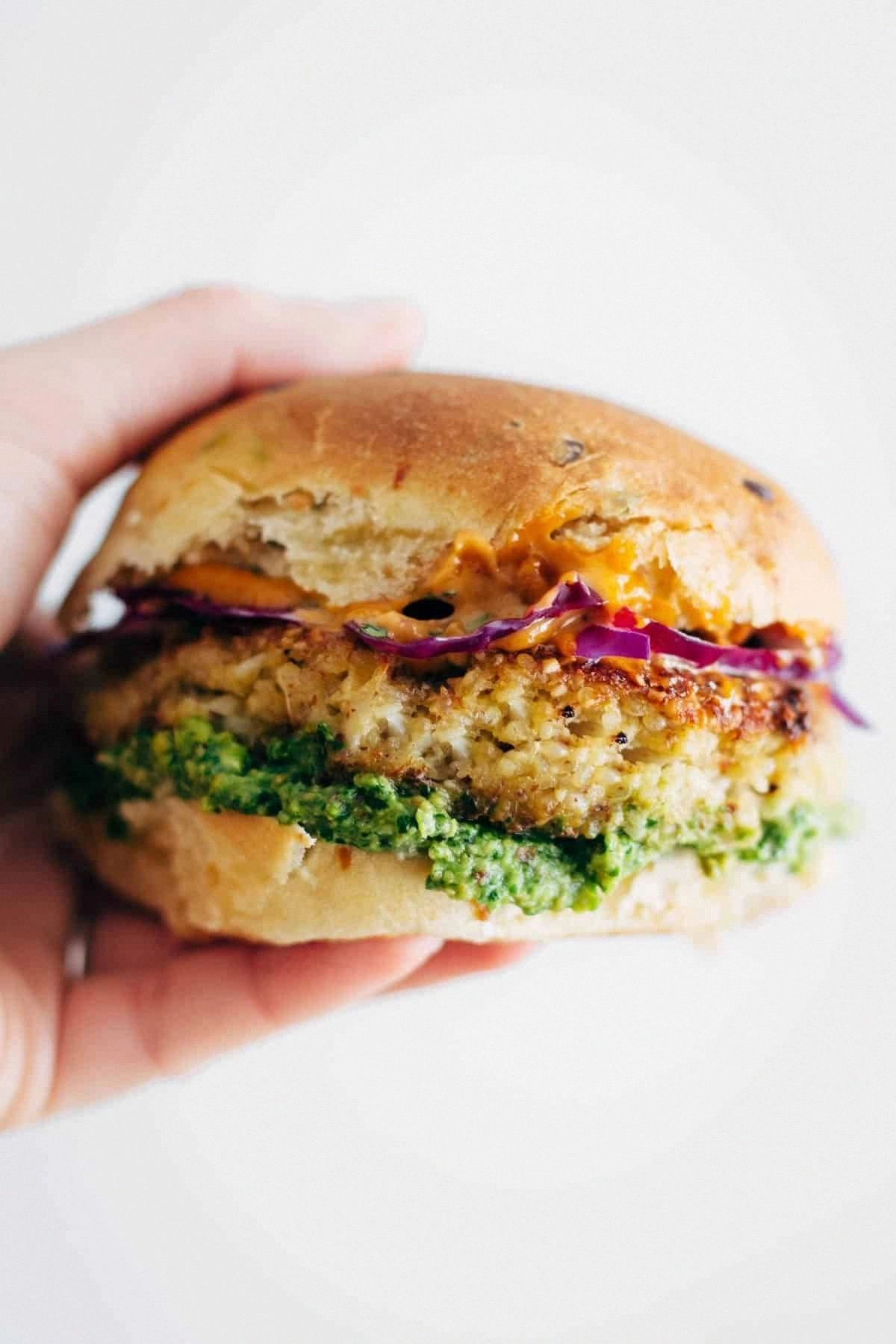 Spicy Cauliflower Burgers