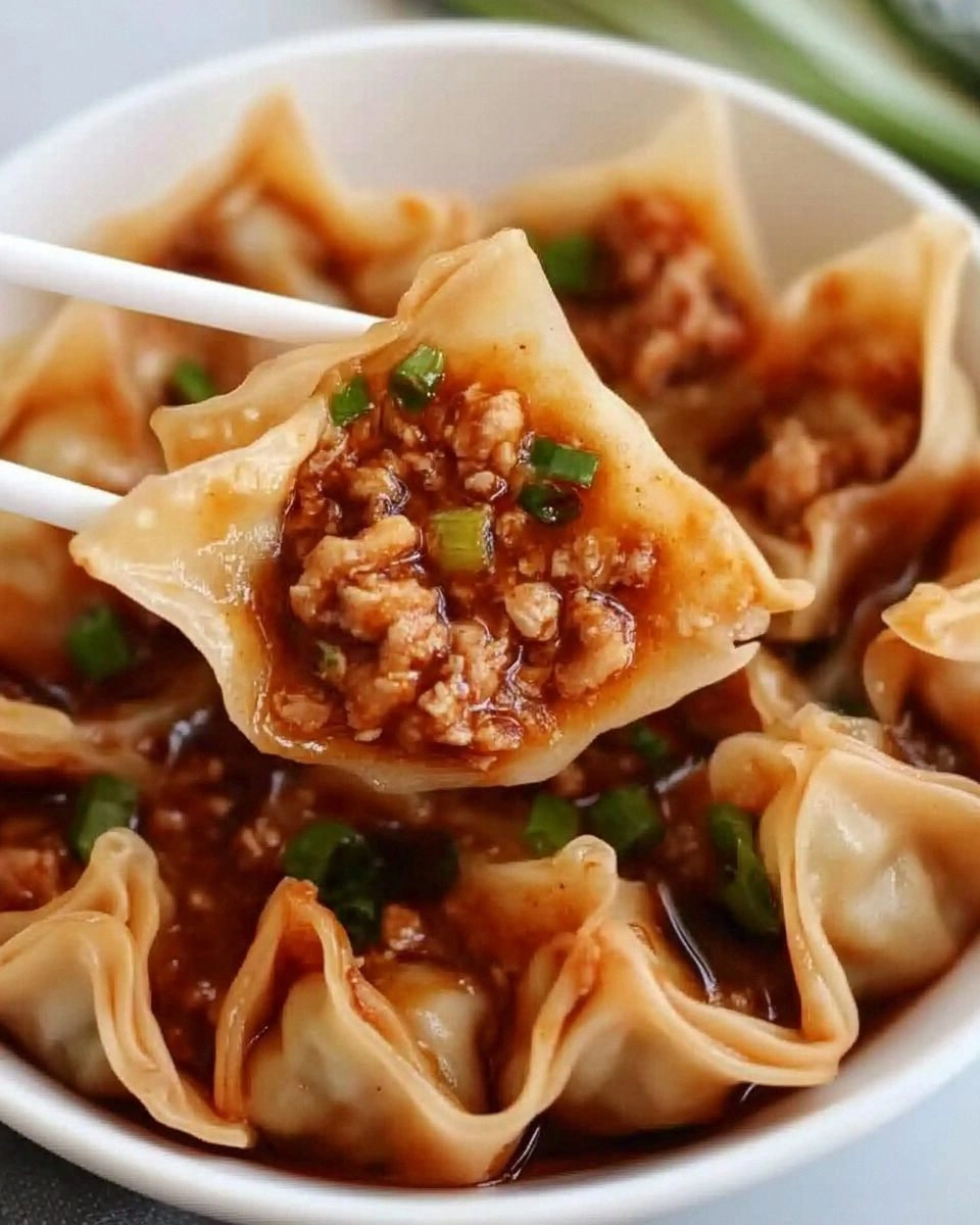 Spicy Chicken Wontons