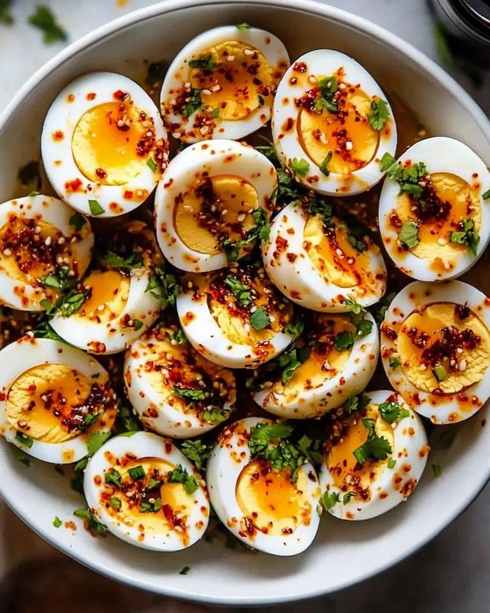 Spicy Chili Garlic Deviled Eggs: A Bold Flavor Delight!