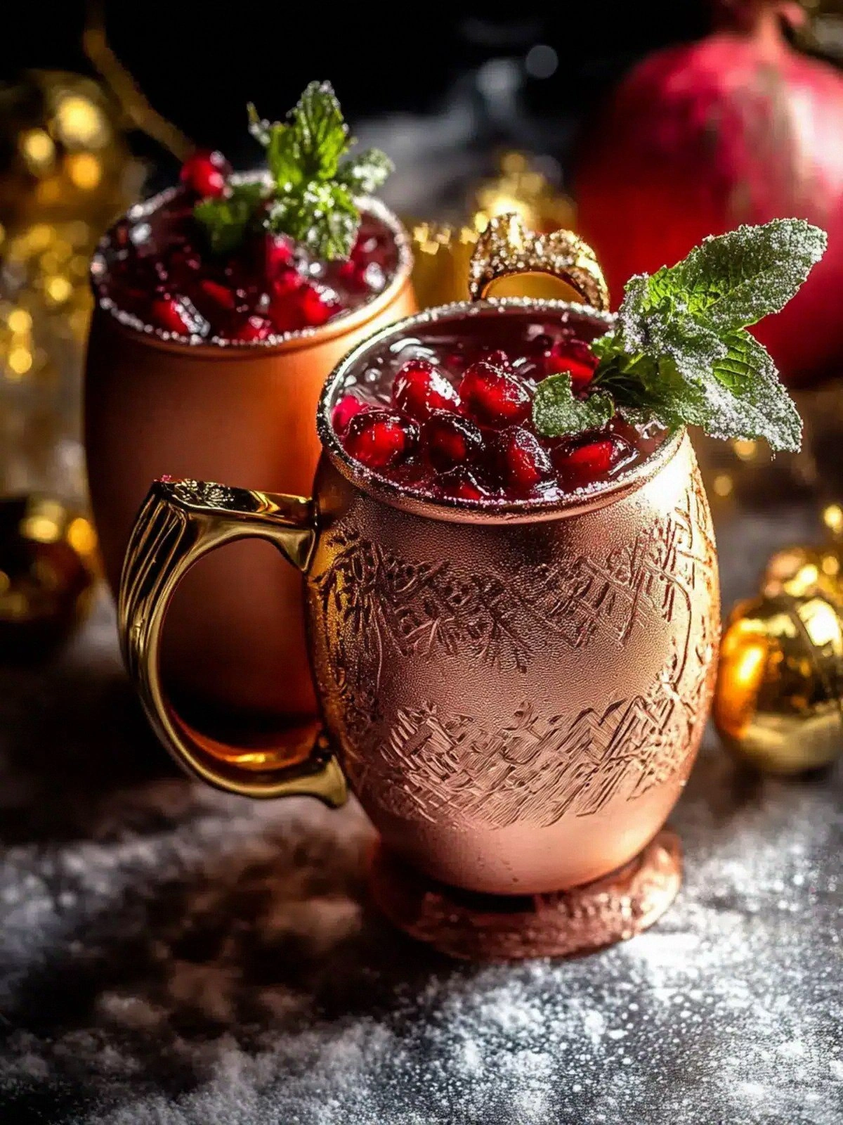 Spicy Ginger Pomegranate Mosco