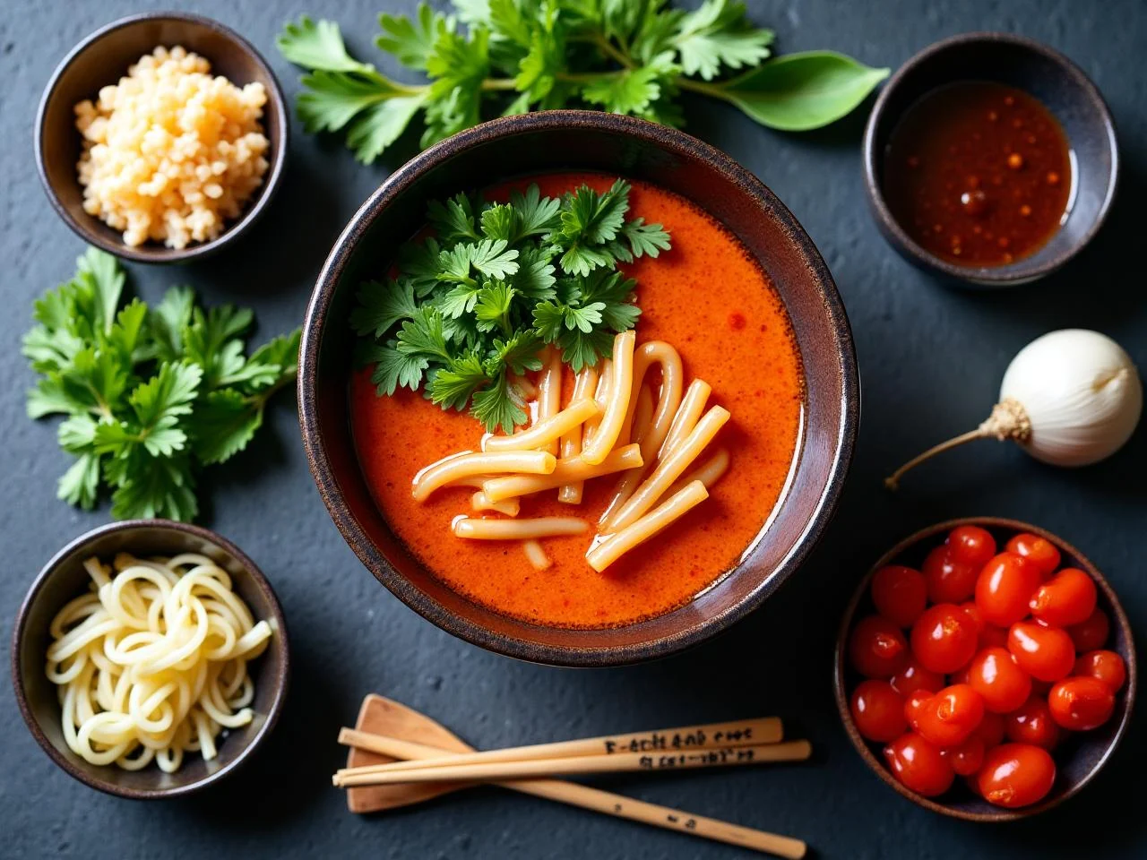 Ingredients for Spicy Miso Ramen