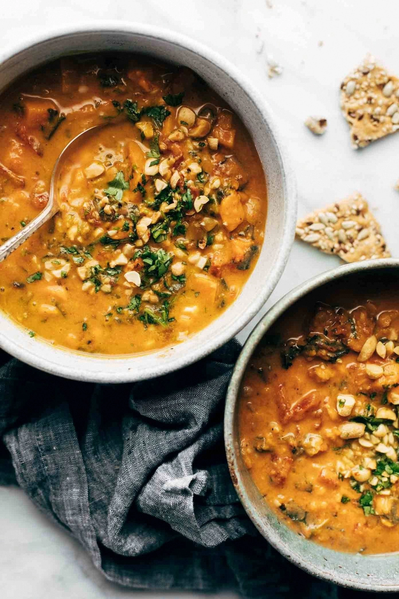 Spicy Peanut Soup with Sweet P