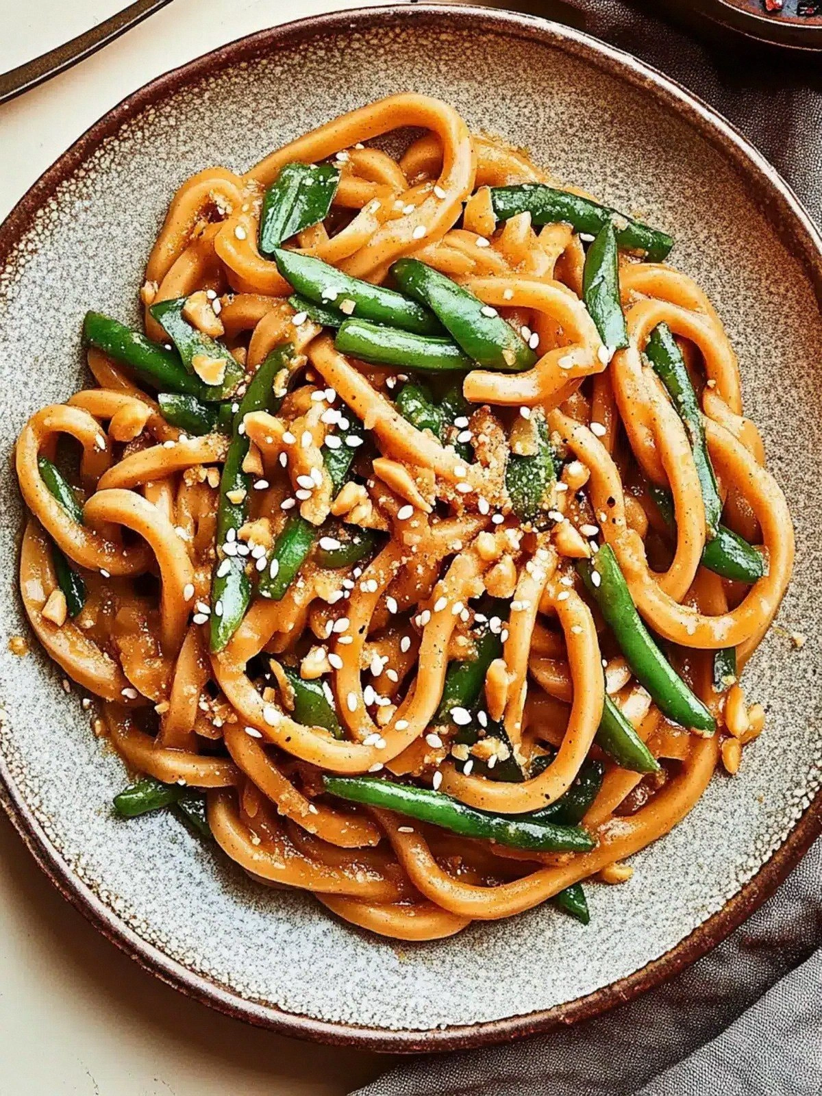 Spicy Peanut Udon Noodles: A F