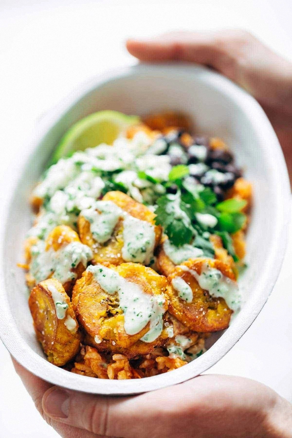 Spicy Plantain Burrito Bowls