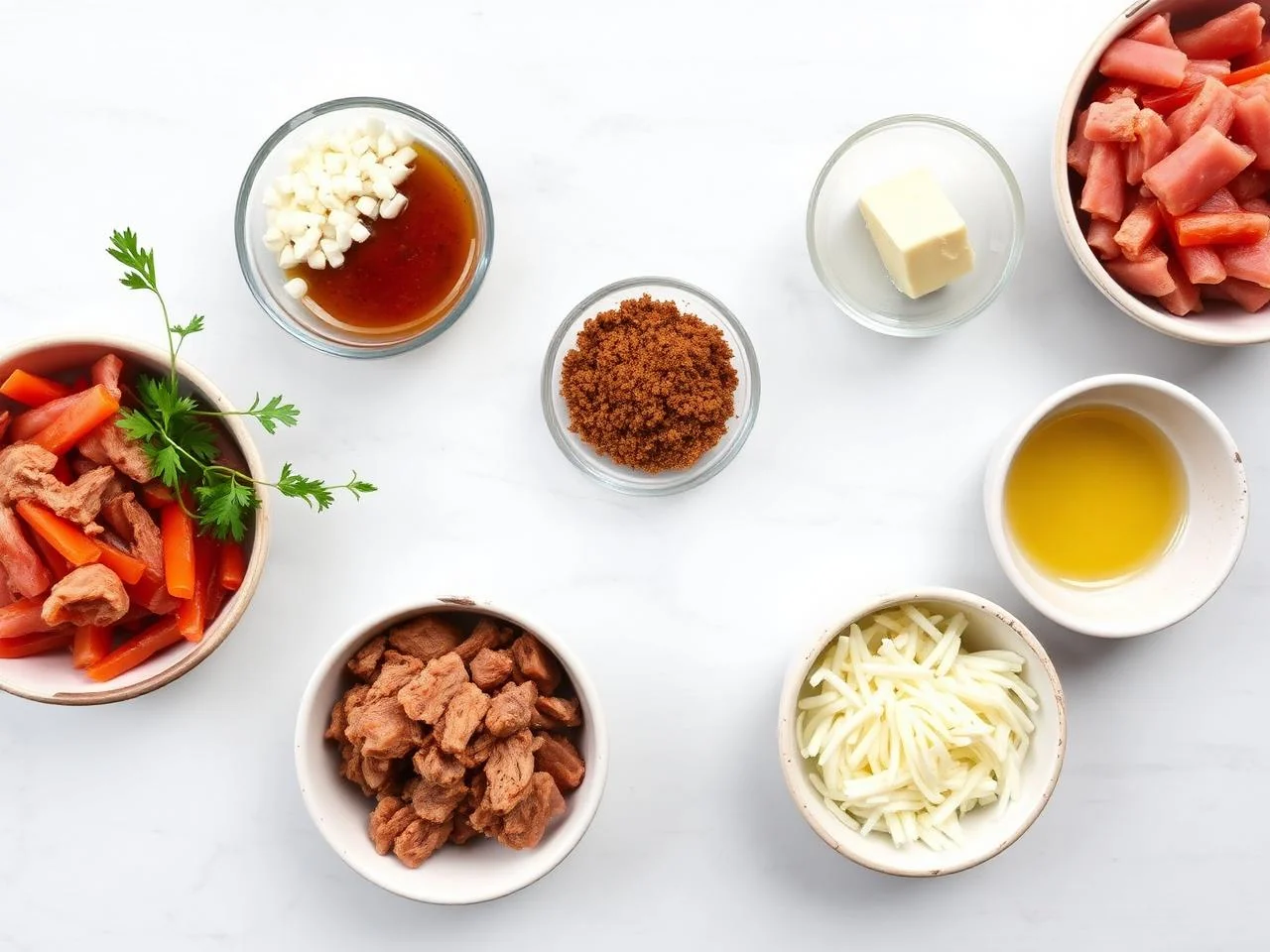 Ingredients for Spicy Pulled Pork