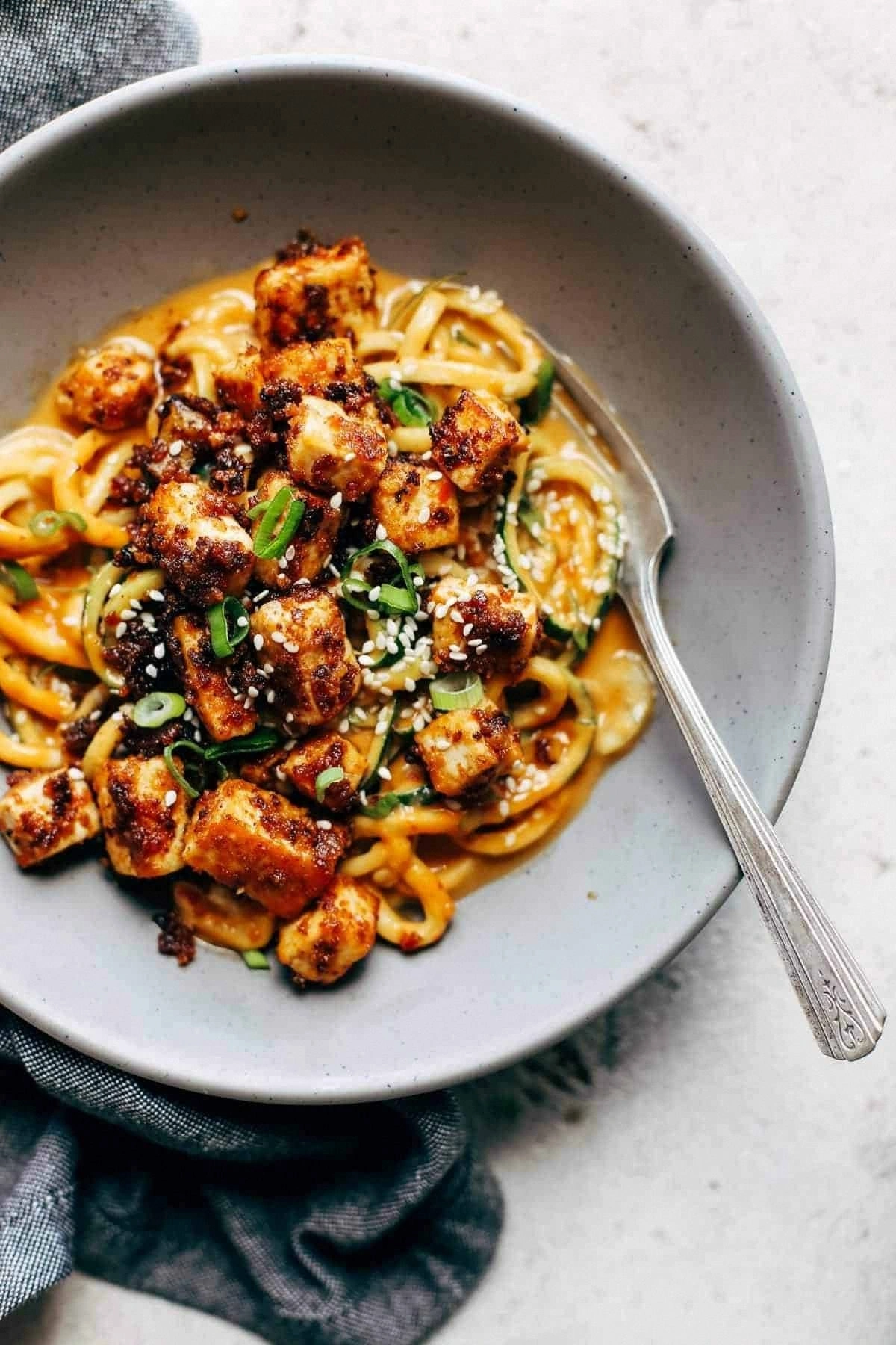 Spicy Sesame Zoodles with Cris