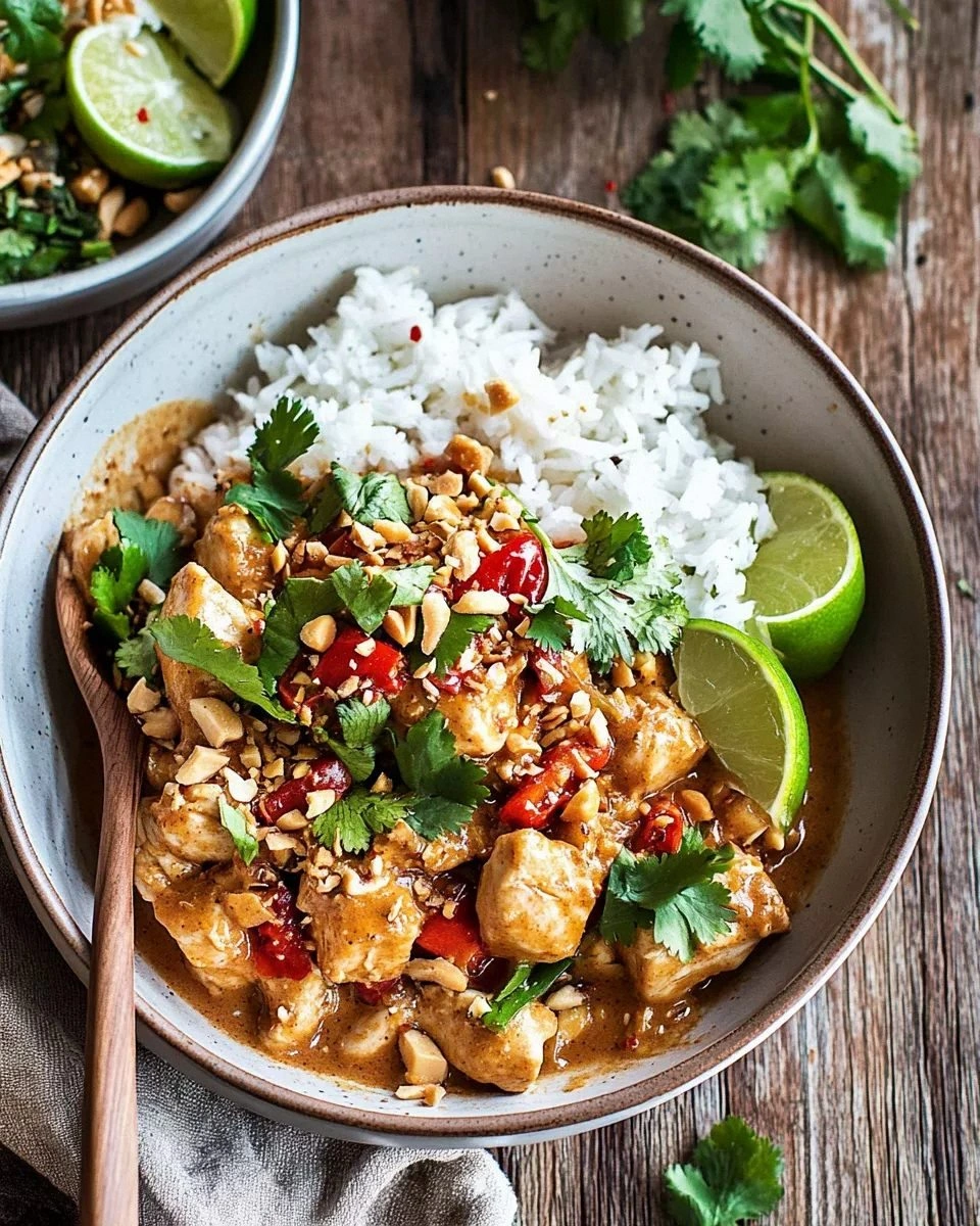 Spicy Thai Peanut Chicken is a must-try recipe today!