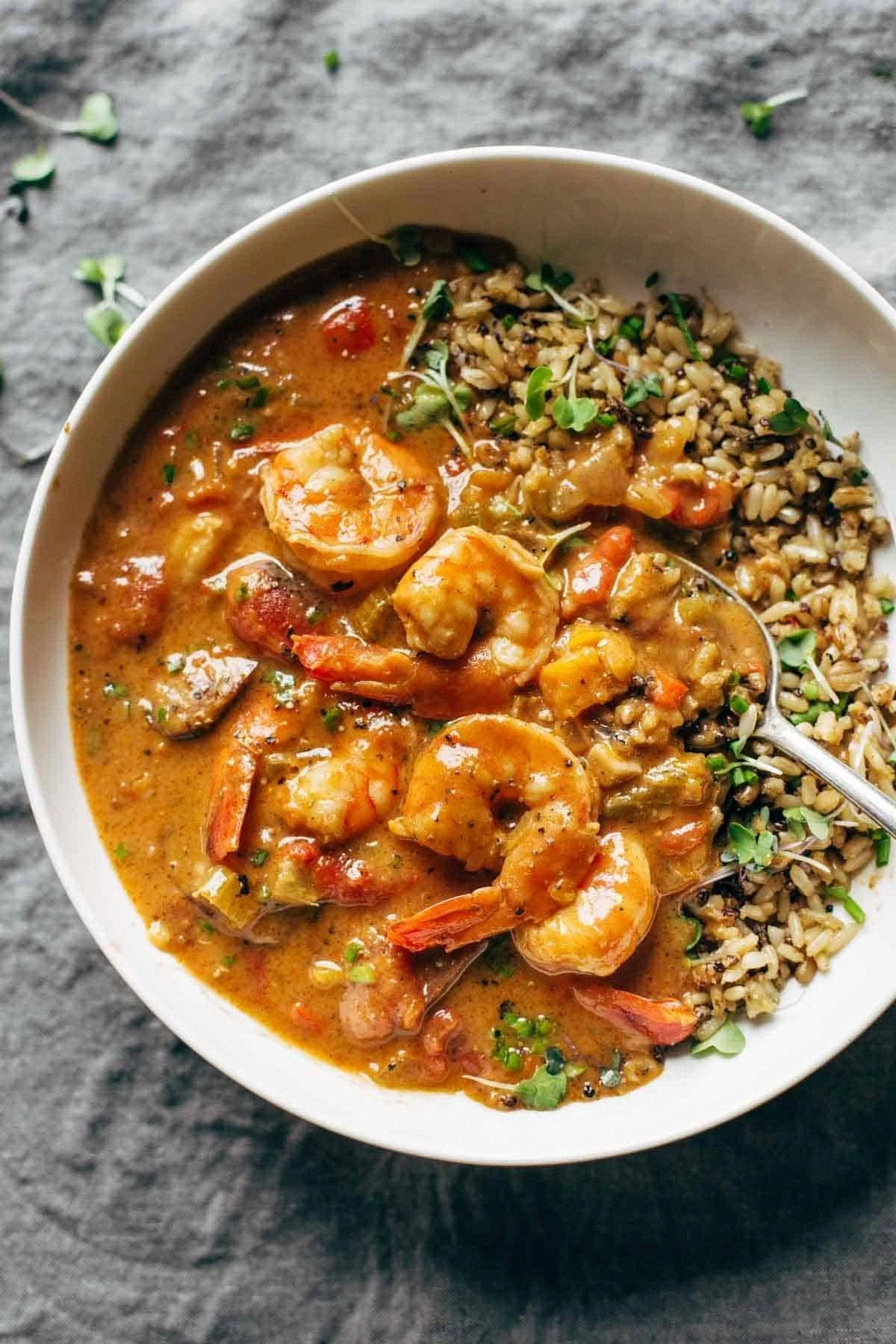 Spicy Weekend Gumbo with Shrim
