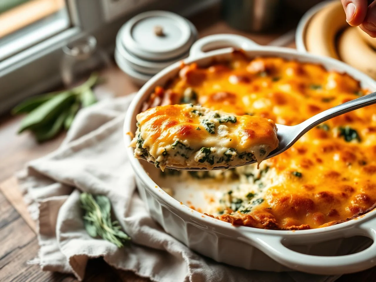 Spinach And Artichoke Casserole