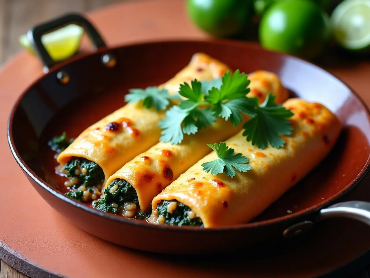 Spinach And Cheese Enchiladas