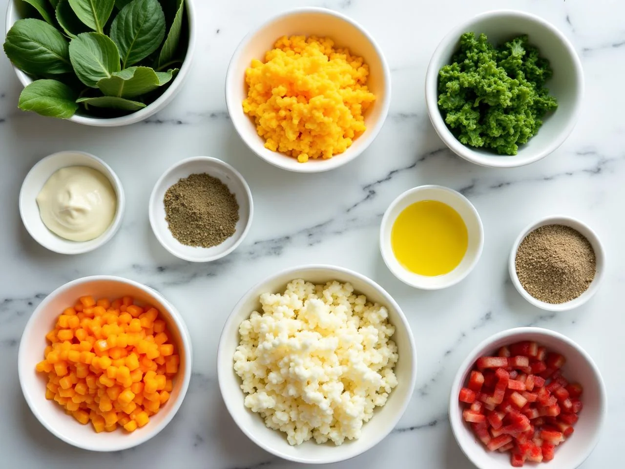 Ingredients for Spinach And Cheese Enchiladas