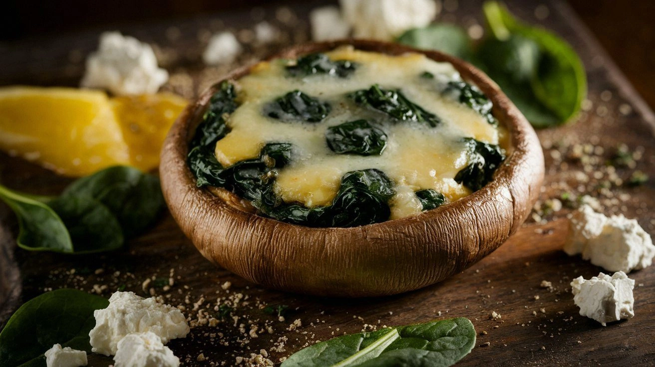 Spinach and Cheese Stuffed Por