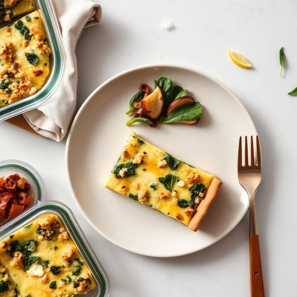 Spinach And Feta Quiche