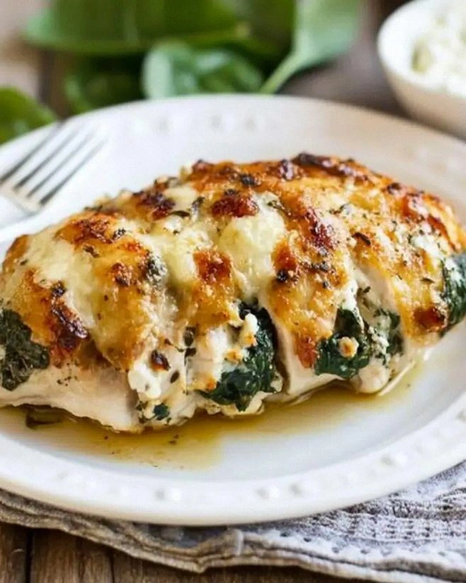 Spinach and Goat Cheese Hasselback Chicken Recipe Delight!