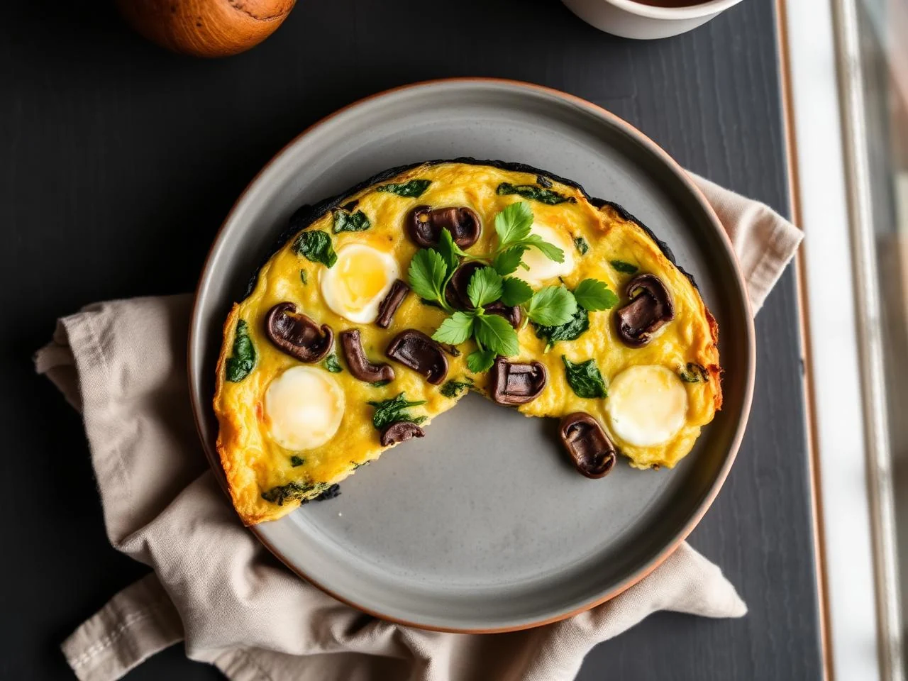 Spinach And Mushroom Frittata