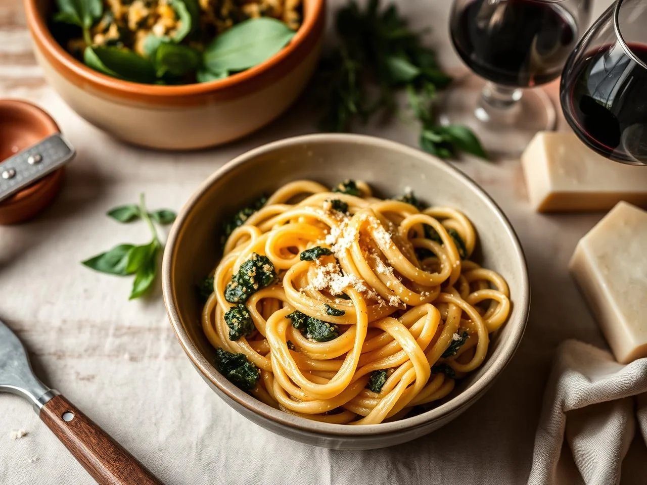 Spinach And Ricotta Pasta Bake