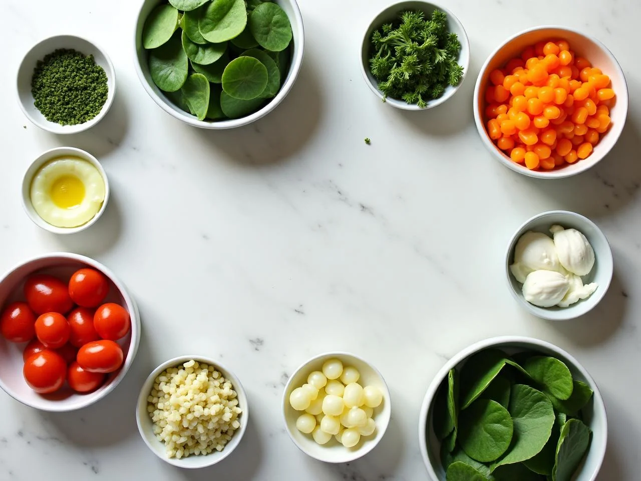 Ingredients for Spinach Artichoke Dip