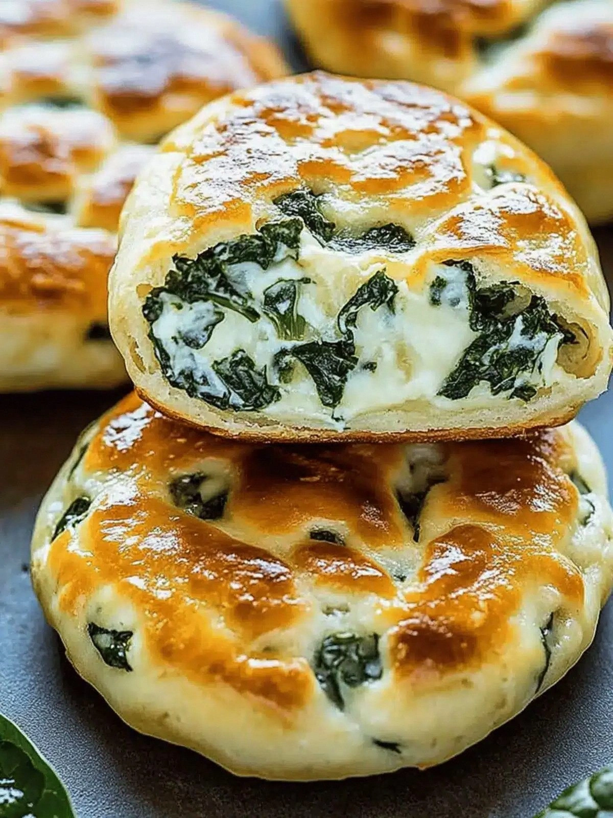 Spinach Cheese Flagels: Quick,