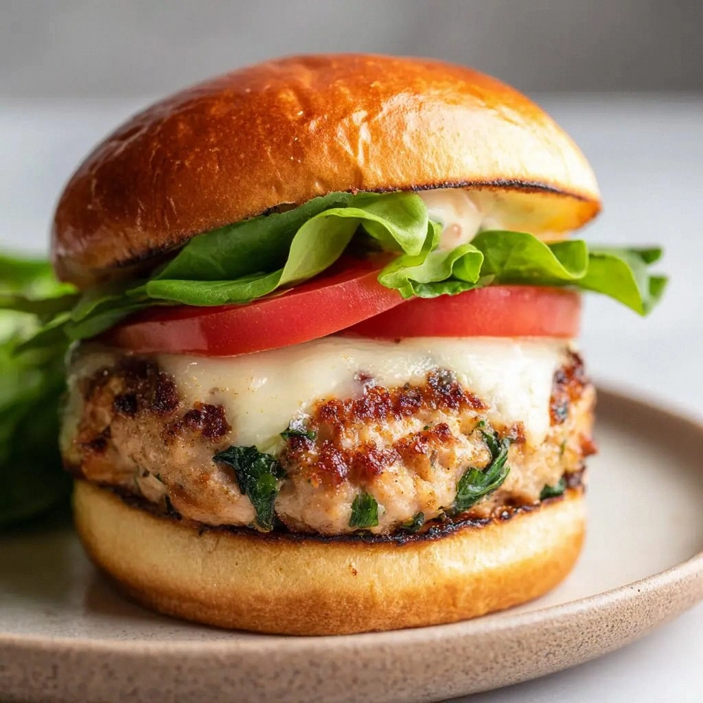 Spinach Chicken Burgers with O
