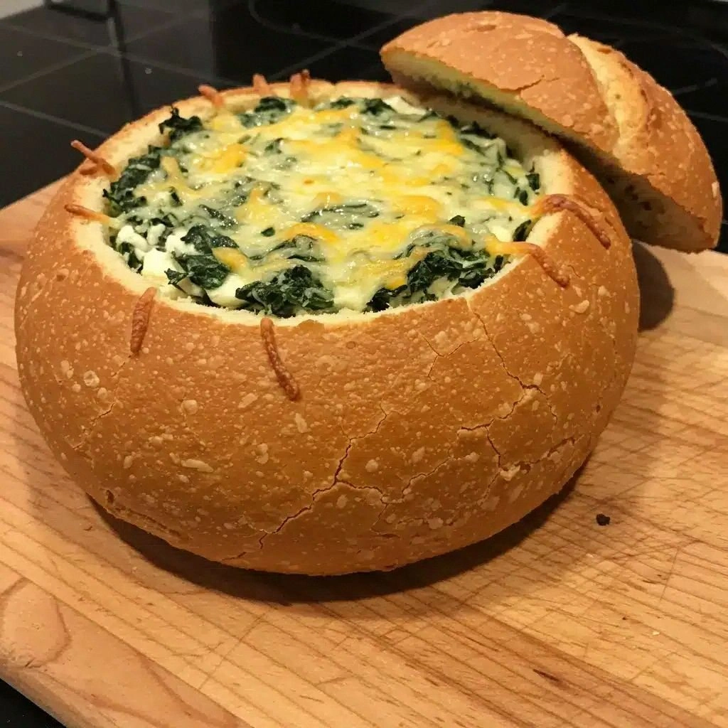 Spinach Cob Loaf Recipe