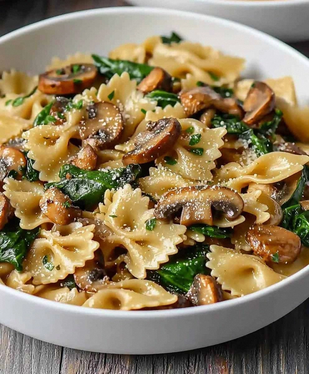 Spinach Mushroom Pasta: A Delicious and Healthy Recipe