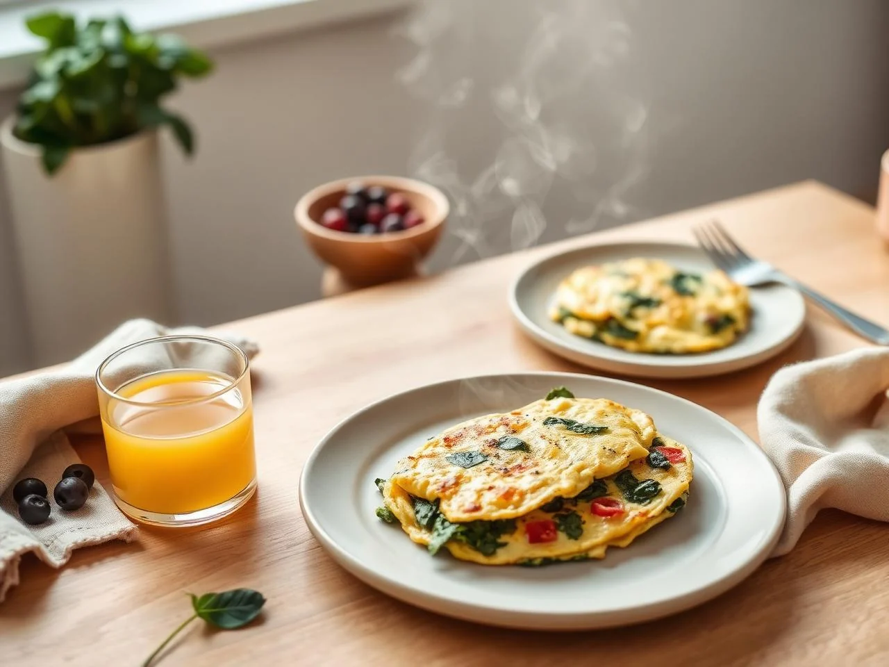 Spinach Omelette