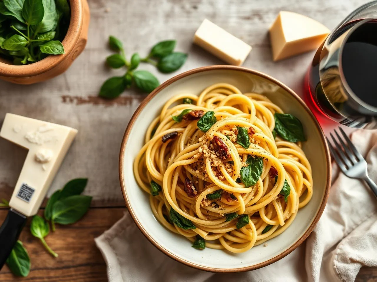 Spinach Pasta Salad