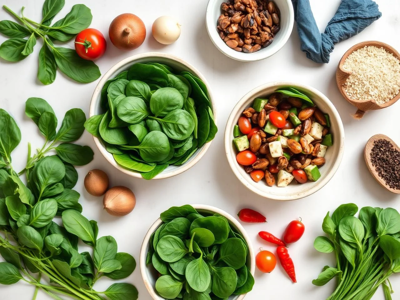 Ingredients for Spinach Salad