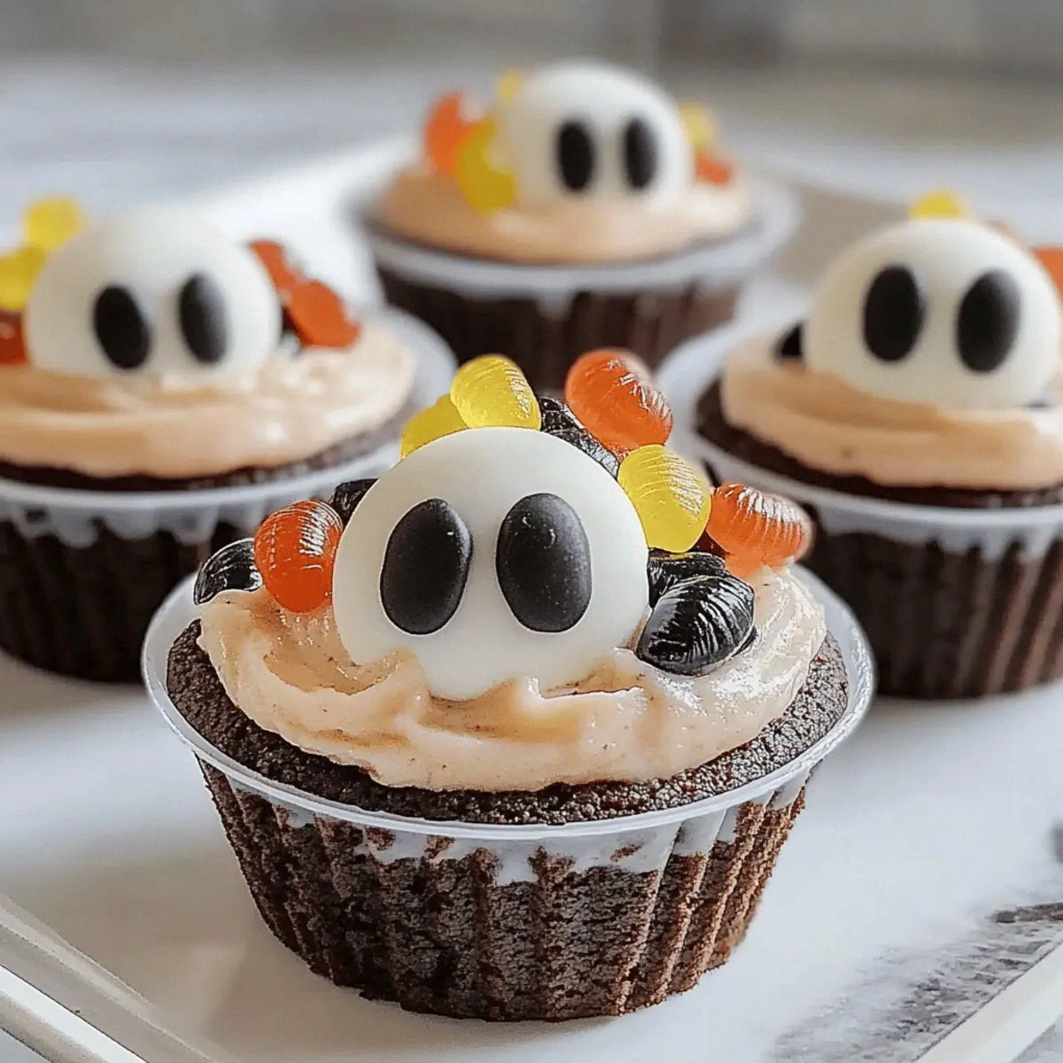 Spooky Graveyard Pudding Cookie Cups Recipe for Halloween Fun