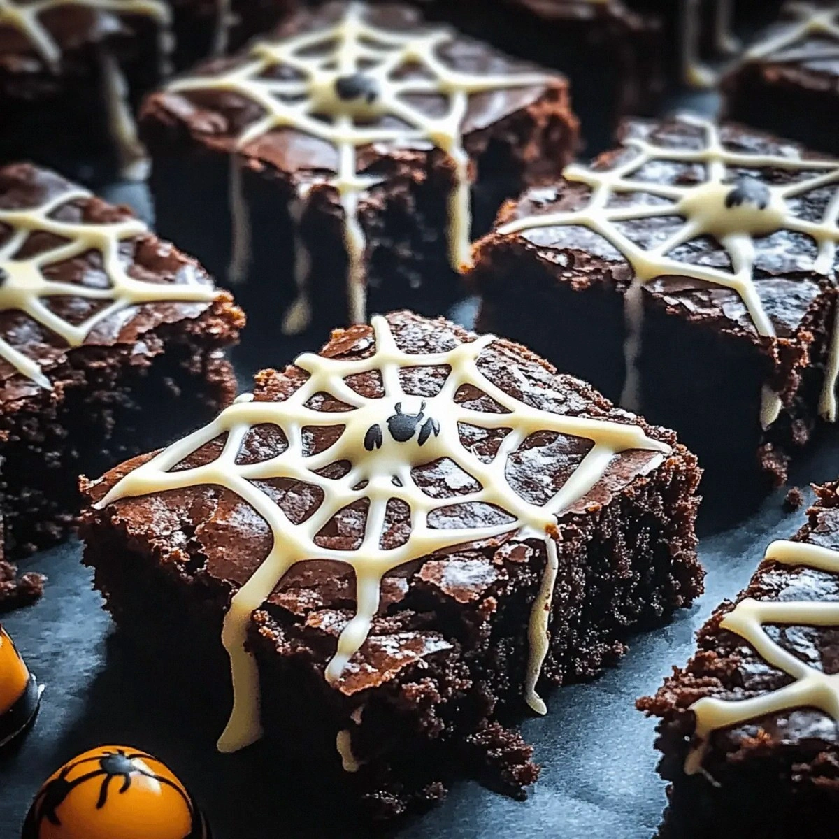Spooky Spider Web Halloween Brownies Recipe to Impress Guests