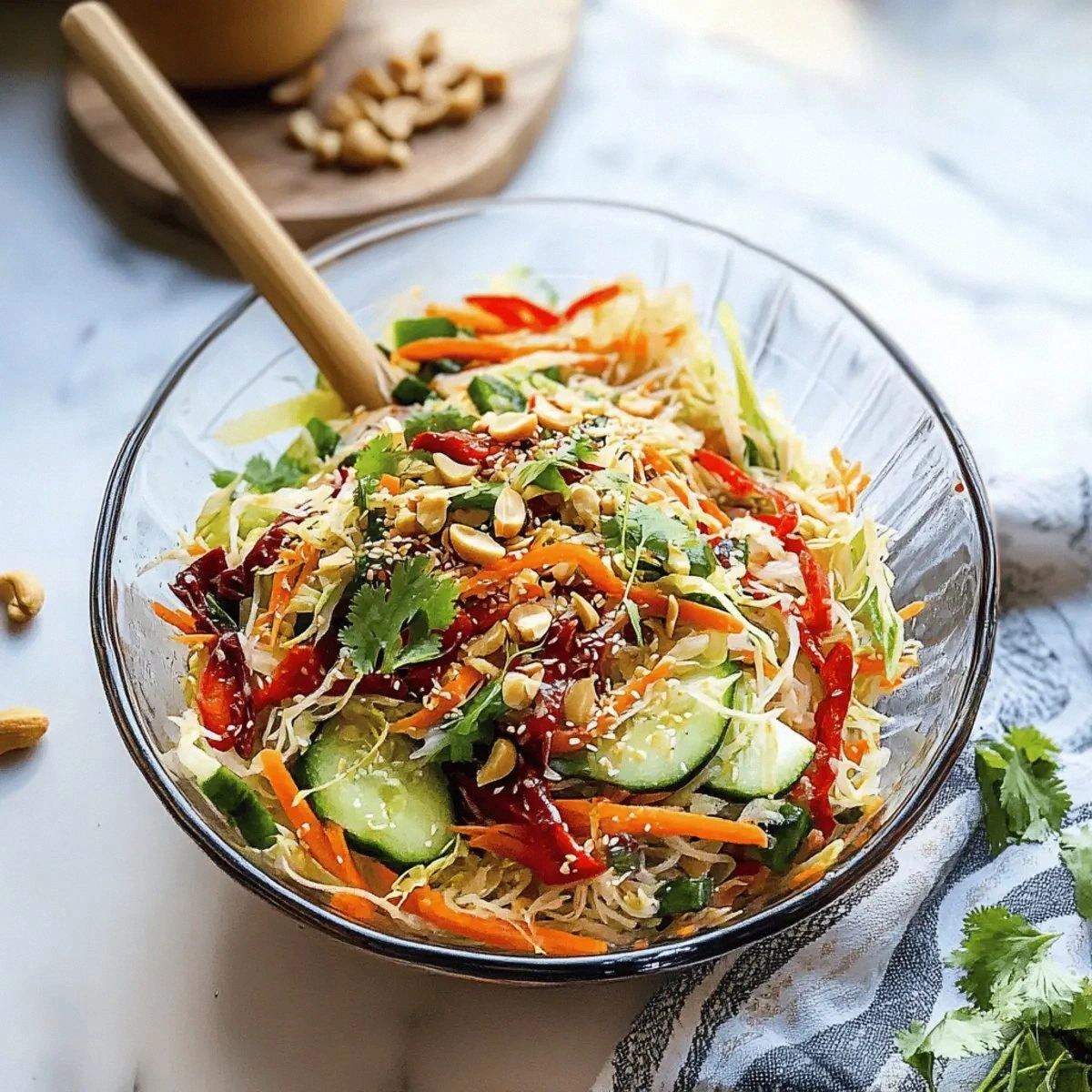 Spring Roll Salad with Spicy G