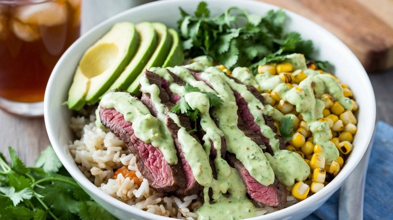 Steak, Avocado, and Roasted Co