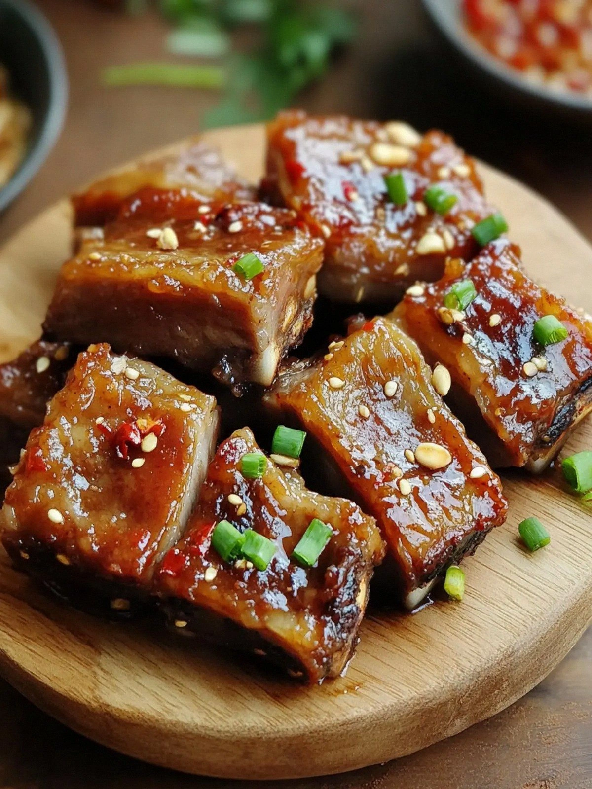 Steamed Garlic Ribs with Taro: