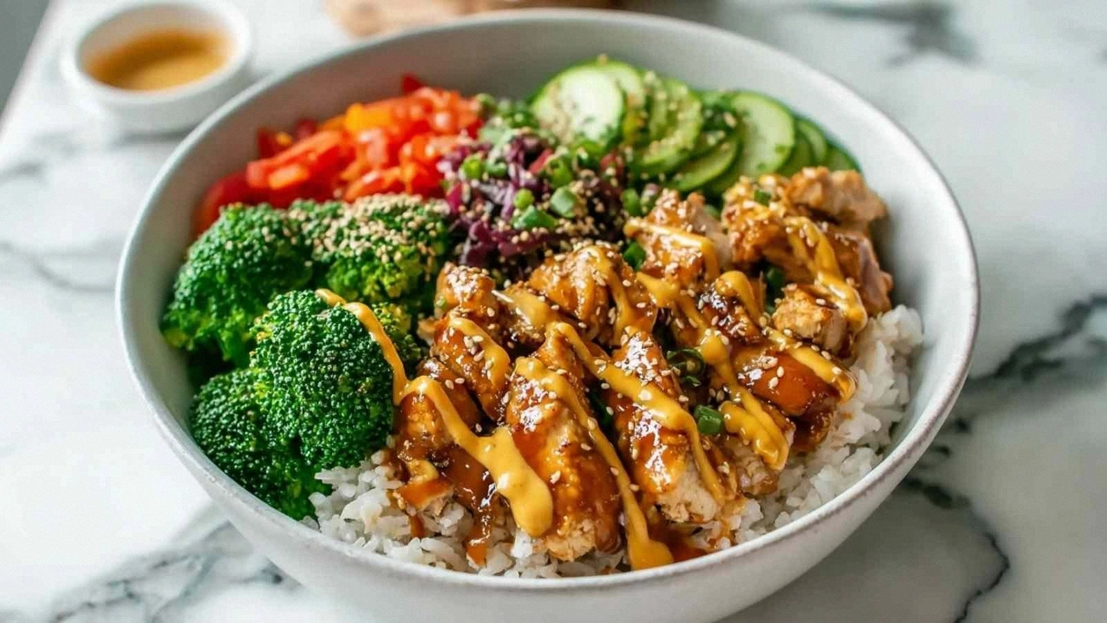 Sticky Chicken Bowls