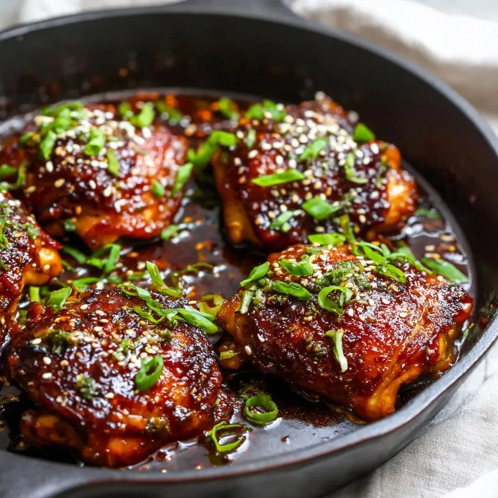 Sticky Honey Garlic Chicken Th