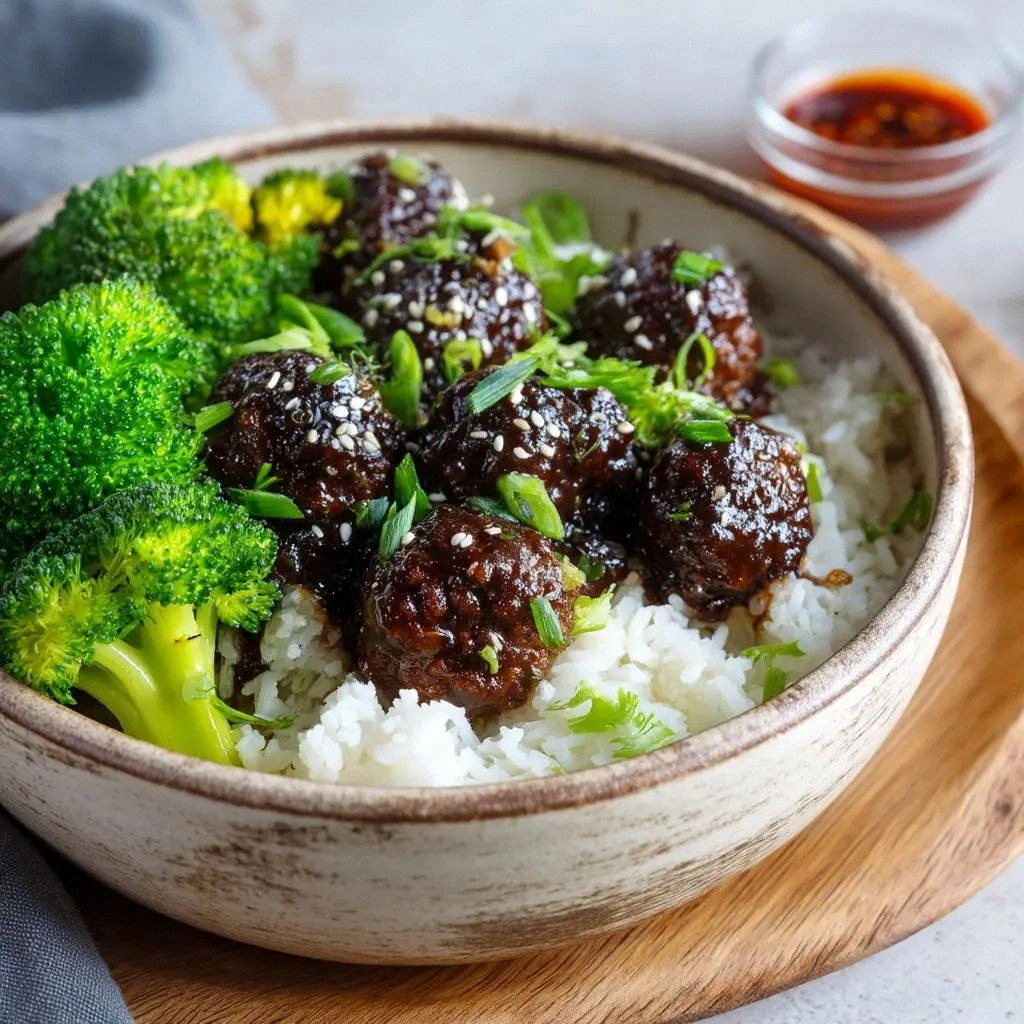 Sticky Mongolian Meatballs (Th
