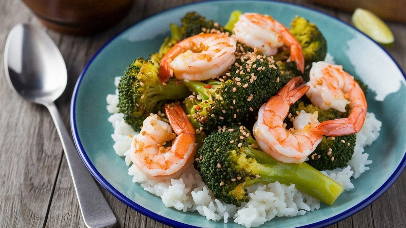Stir-Fried Shrimp and Broccoli