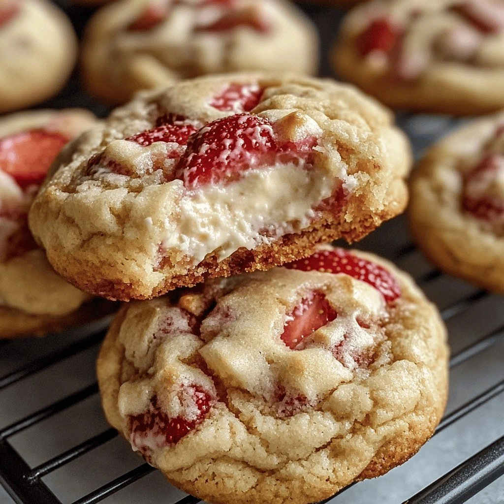 Strawberry Cheesecake Cookies