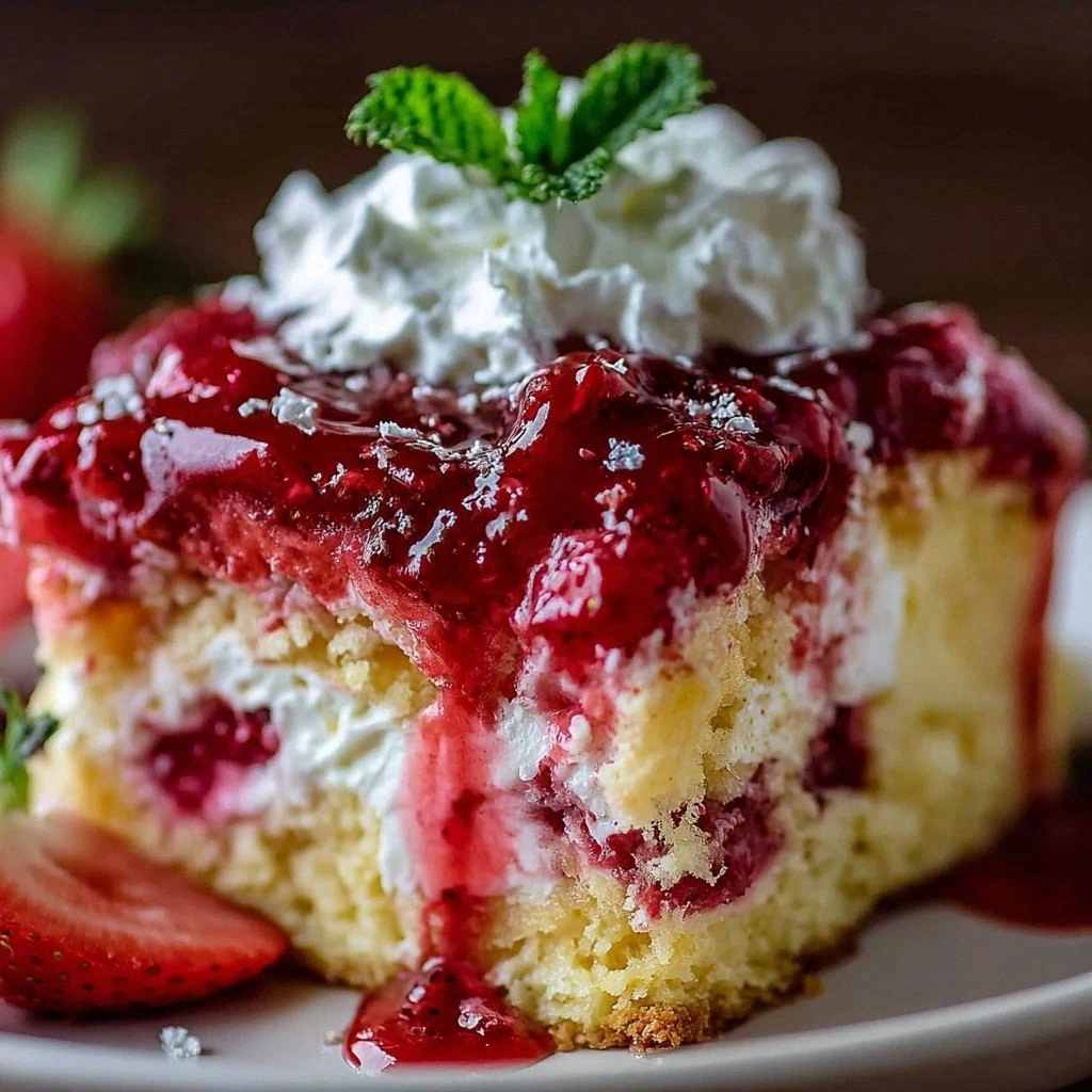Strawberry Cheesecake Dump Cak