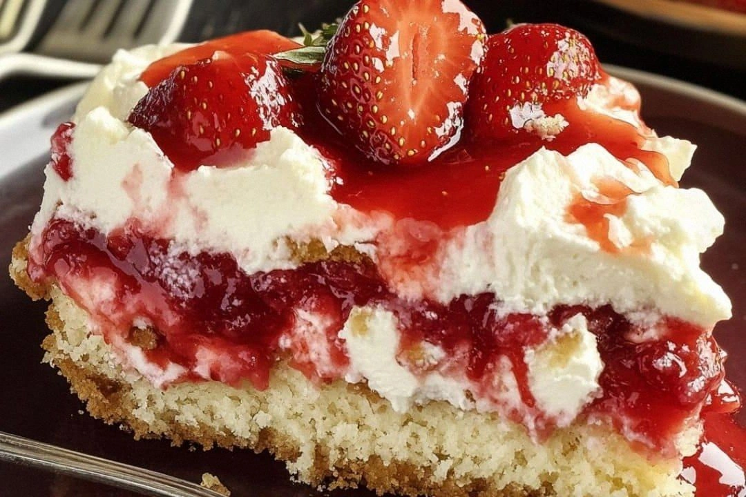 Strawberry Cheesecake Dump Cak