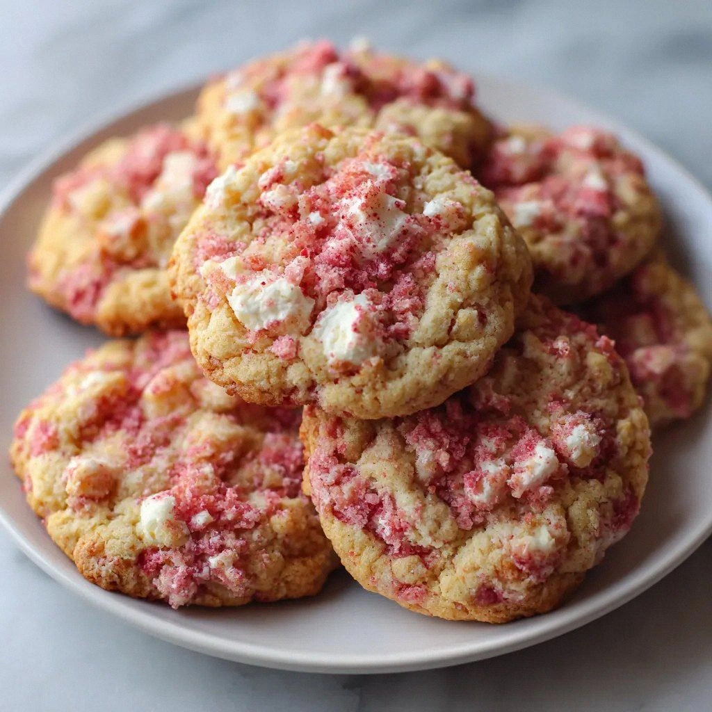 Strawberry Crunch Cookies