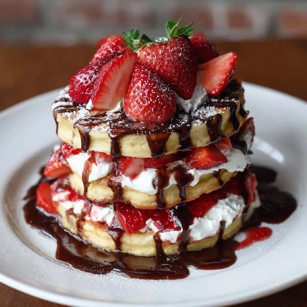 Strawberry Nutella Crepe Cake 