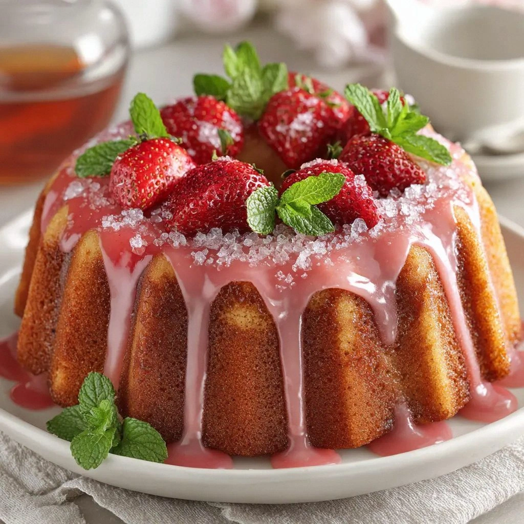 Strawberry Pound Cake: A Moist