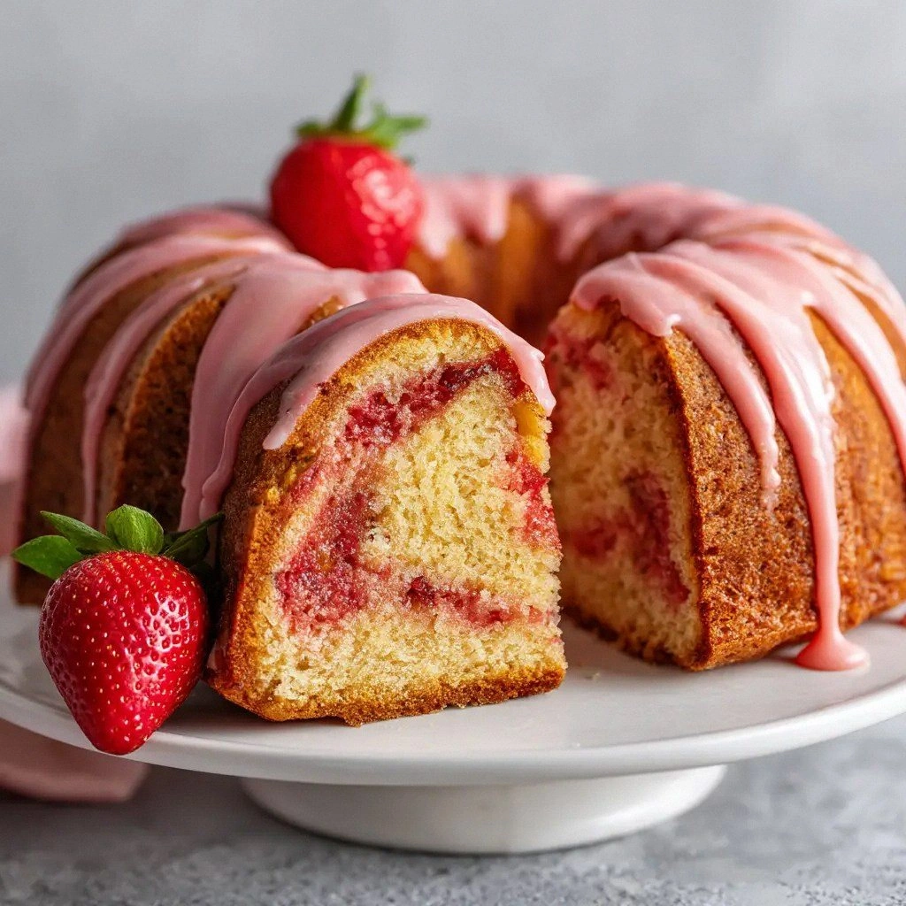 Strawberry Pound Cake (The Bes