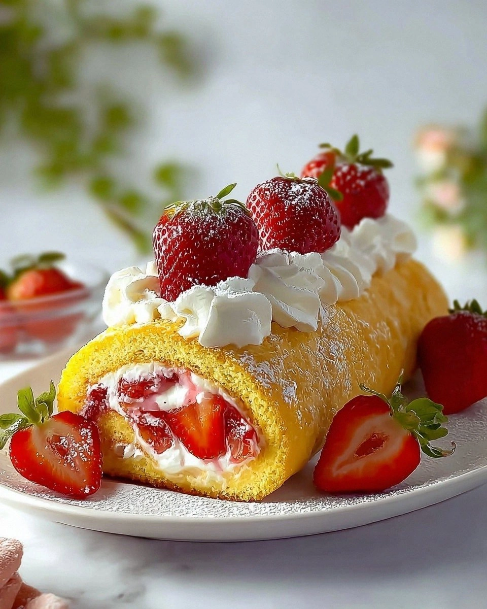 Strawberry Shortcake Roll Recipe